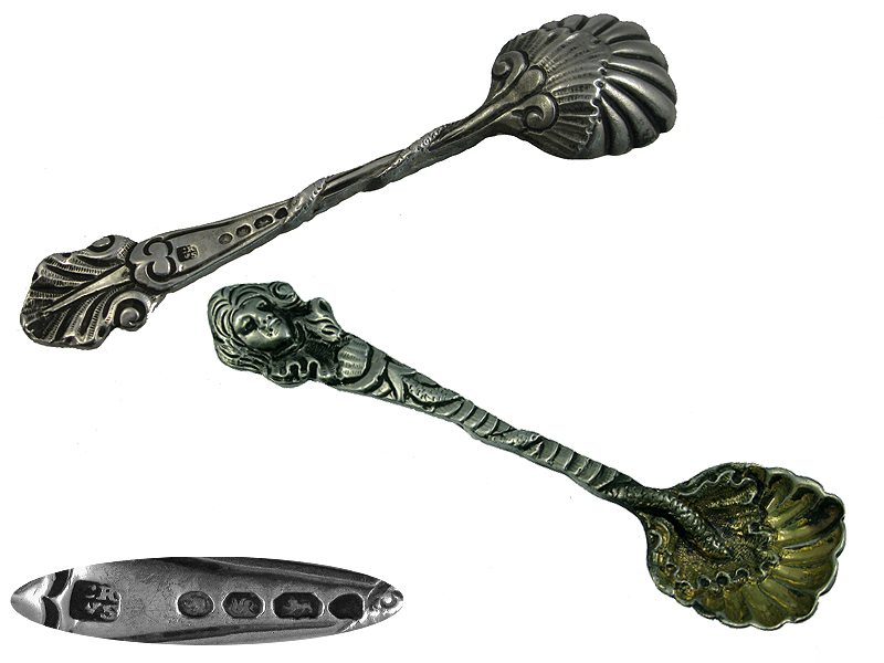 Victorian Silver  Salt Spoon 1853